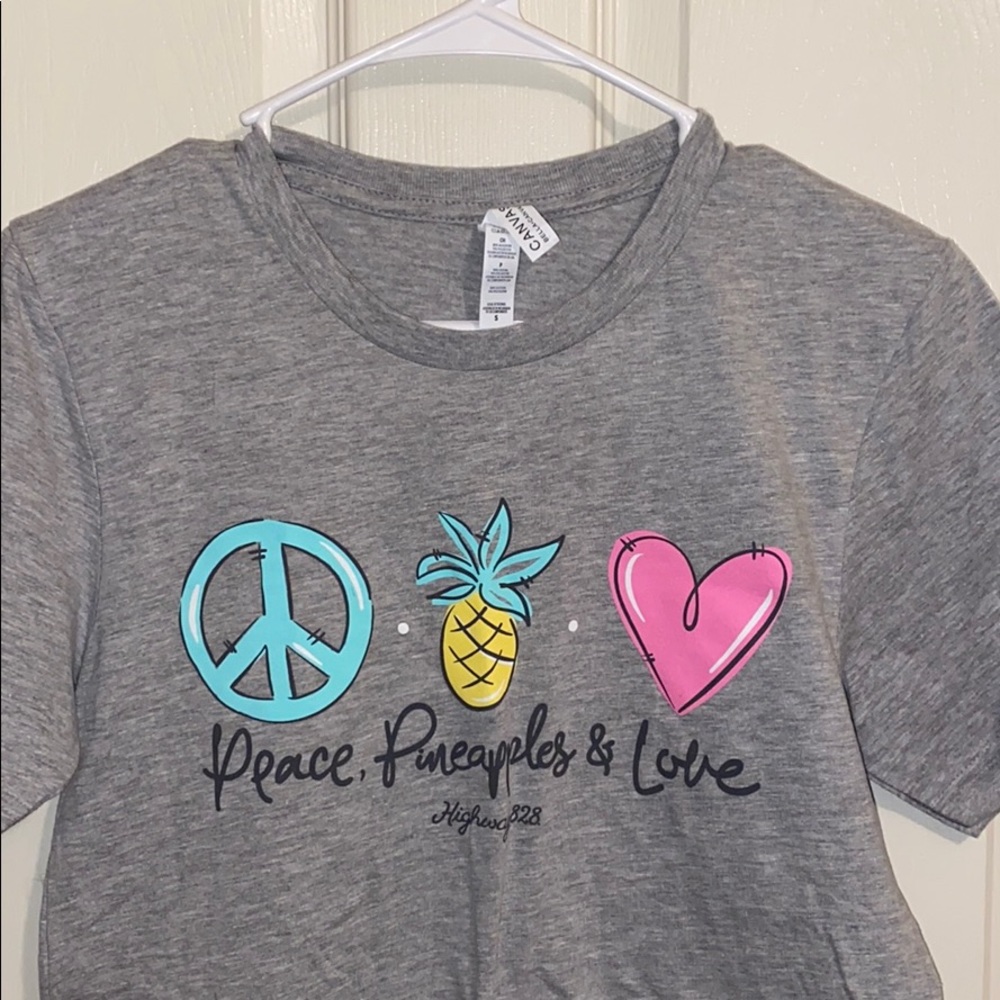 Peace Pineapples and Love Tshirt